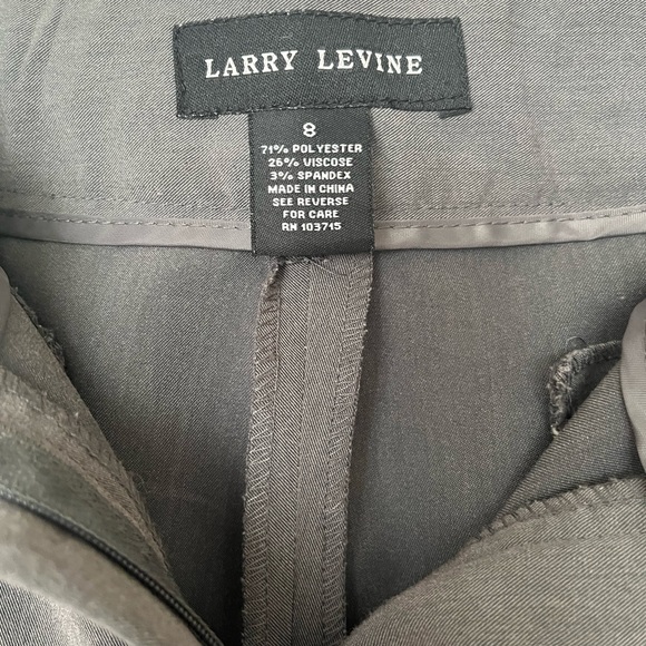 NWOT Larry Levine Grey Slacks - Picture 3 of 5